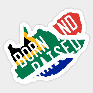 South Africa Pride Flag Map Sticker